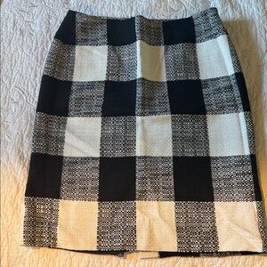 Talbots Tweed Buffalo Check Pencil Skirt